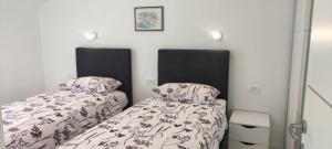 Postelja oz. postelje v sobi nastanitve Apartments INBOX