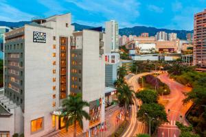 a view of a city with a building at Four Points by Sheraton Medellín in Medellín