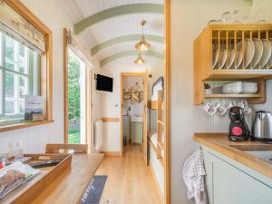 a kitchen with a sink and a counter top at The Wensleydale - Uk40152 in Rathmell