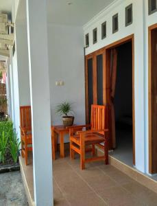 Μπαλκόνι ή βεράντα στο Merendeng Hostel Kuta