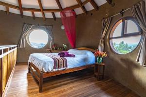 Ένα ή περισσότερα κρεβάτια σε δωμάτιο στο Casa Guapurú