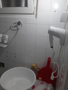 Koupelna v ubytování Apartment Happy