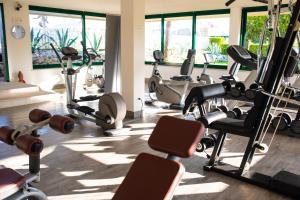 Fitness centrum a/nebo fitness zařízení v ubytování Hotel Carlton