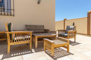 Balkón alebo terasa v ubytovaní Villa de alquiler vacacional en Nerja Calle Solana