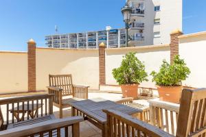 Balkón alebo terasa v ubytovaní Villa de alquiler vacacional en Nerja Calle Solana