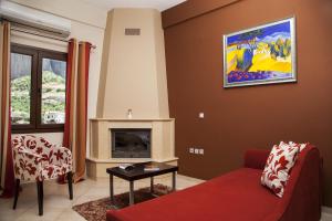 Posezení v ubytování Hotel Meteoritis