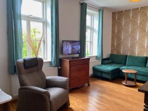 Posezení v ubytování Ferienwohnung am Nationalpark