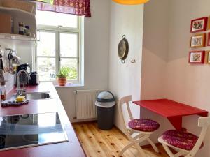 Kuchyň nebo kuchyňský kout v ubytování Ferienwohnung am Nationalpark