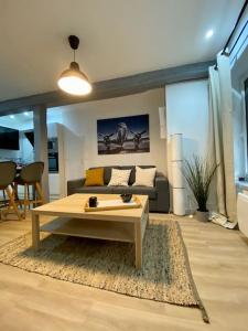 Televisyen dan/atau pusat hiburan di Appartement T2 plein centre de Bray sur Seine