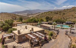 an aerial view of a house with a swimming pool at Nice Home In Adra With Private Swimming Pool, Can Be Inside Or Outside in Adra