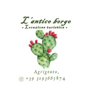 un dibujo de un cactus en forma de corazón en L'antico borgo, en Agrigento