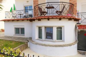 Balkón alebo terasa v ubytovaní Breeze apartment