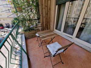 Balkón nebo terasa v ubytování Cuma Suites