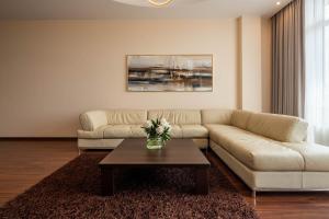 Un lugar para sentarse en Manto Atspindžiai apartment in the center free parking & self check in