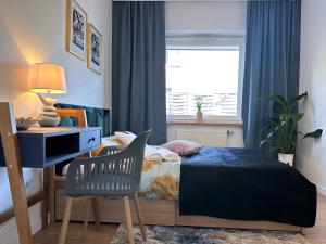 Posteľ alebo postele v izbe v ubytovaní Morskie Boho Gdynia Rental