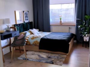 Posteľ alebo postele v izbe v ubytovaní Morskie Boho Gdynia Rental