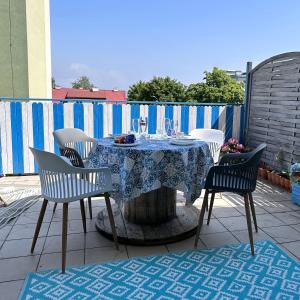 Balkón alebo terasa v ubytovaní Morskie Boho Gdynia Rental