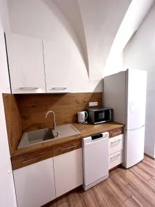 Kuchyňa alebo kuchynka v ubytovaní Apartmán Viki