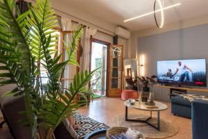 Un televizor și/sau centru de divertisment la MK lux apartment