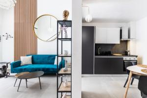 Kuchyň nebo kuchyňský kout v ubytování Lior Apartment