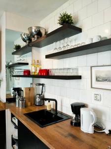 Dapur atau dapur kecil di NEW! Beautiful City Apartment Santander