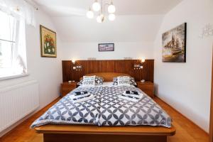 Ένα ή περισσότερα κρεβάτια σε δωμάτιο στο Apartment WOLF