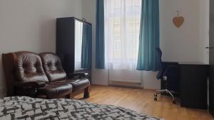 Postel nebo postele na pokoji v ubytování Apartment Karlovy Vary center - T. G. Masaryka
