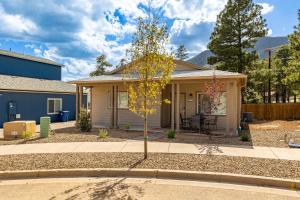 a small tree in front of a house at Mt. Elden Adventure in Flagstaff