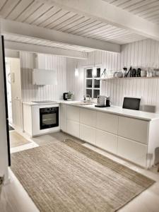 Kuchyň nebo kuchyňský kout v ubytování Cozy child-friendly house
