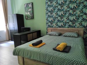 Posteľ alebo postele v izbe v ubytovaní Casina di Tea Budapest