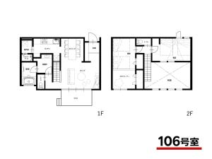 Planul etajului la Rakuten STAY VILLA Yatsugatake - 106 Family Room -