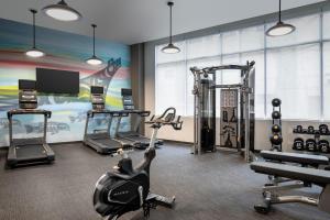 Fitness centrum a/nebo fitness zařízení v ubytování Courtyard by Marriott Nanaimo
