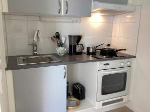 Kuchyň nebo kuchyňský kout v ubytování Holiday home Sölvesborg XII