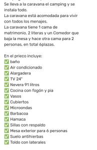 a screenshot of a cell phone with a list of commands at Hotel caravana Guadalupe in Tarragona