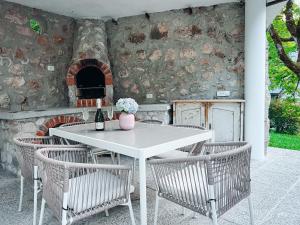 Posezení v ubytování Apartments Mala Korita Soče