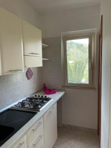Кухня или мини-кухня в Villa Angela case vacanza
