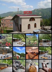 a collage of pictures of a hotel property at Hotel Halidzor in Halidzor