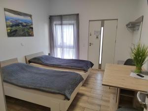 Postel nebo postele na pokoji v ubytování gästehaus bernstein