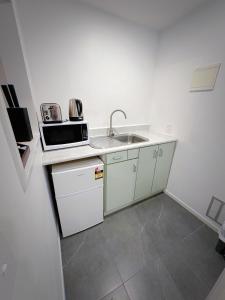 Kuchyň nebo kuchyňský kout v ubytování Brylin Motel