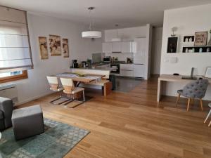 Kuchyň nebo kuchyňský kout v ubytování Premium Apartment Maj ****