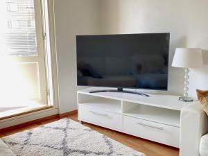 TV a/nebo společenská místnost v ubytování Joensuu keskustaneliö