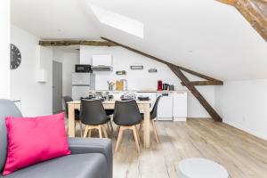 Kuchyň nebo kuchyňský kout v ubytování Gambetta 403 CahorsCityStay
