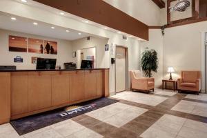 The lobby or reception area at Days Inn by Wyndham Dawson Creek