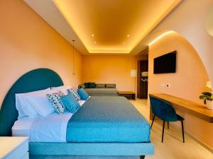 TV a/nebo společenská místnost v ubytování YourHome - Lucrezia Suites + 14 fotografií