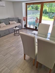 Χώρος καθιστικού στο Guesthouse Flower