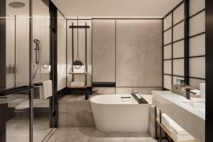 Koupelna v ubytování Sheraton Xi'an Chanba