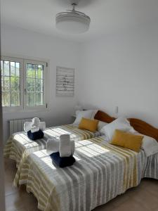 Кровать или кровати в номере La Duna de Denia