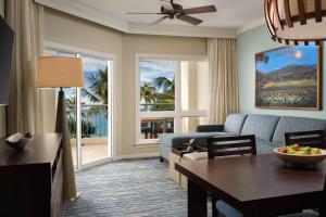 a living room with a couch and a table at The Westin Ka'anapali Ocean Resort Villas in Lahaina