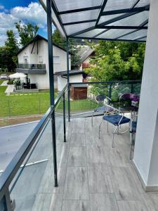 Balkón alebo terasa v ubytovaní Moonlight Apartment