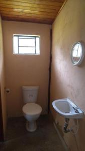 Pousada do Vale في باتي دو ألفيريس: حمام مع مرحاض ومغسلة